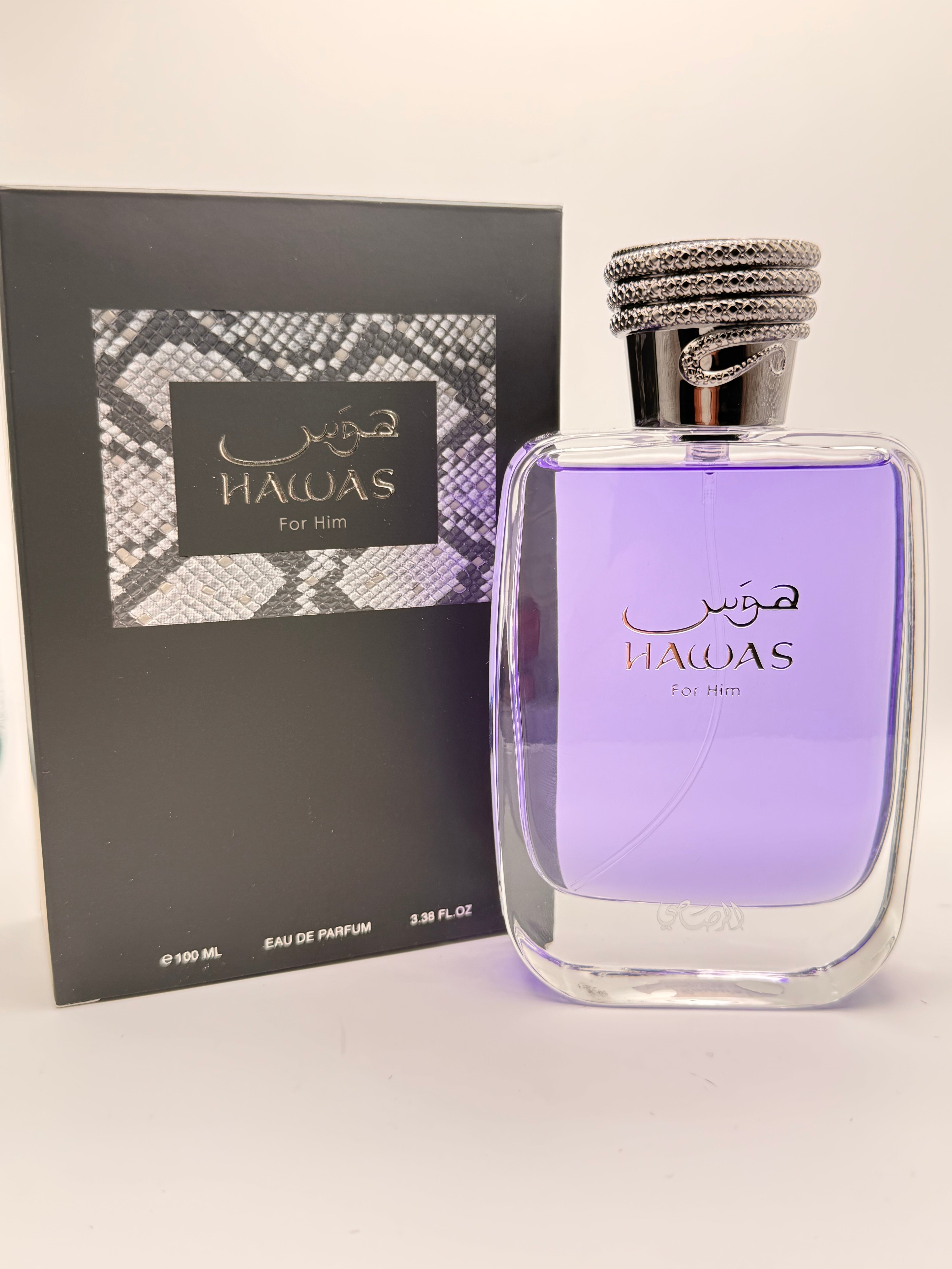 Lattafa Hawas For Him EDP bottle and box